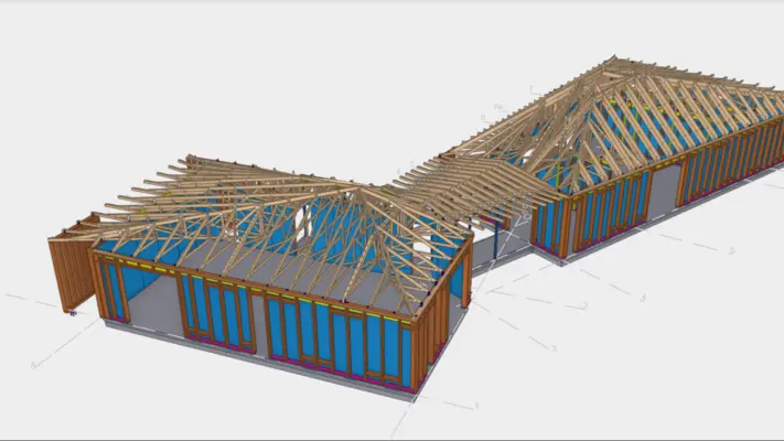 Image from Jussi Summer House gallery. Timber Structure building.